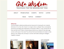 Tablet Screenshot of gitawisdom.org